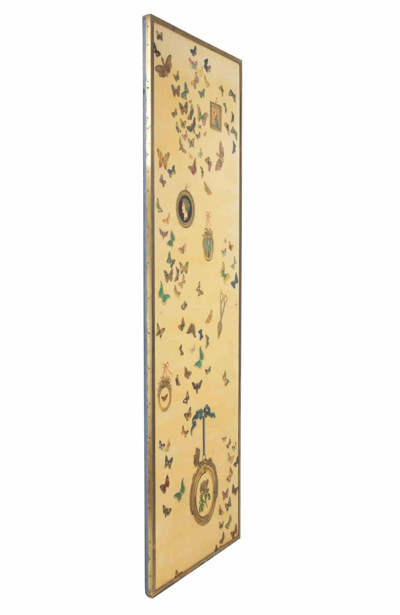 Metallo Pannello Fornasetti di Piero Fornasetti, anni '50 in vendita