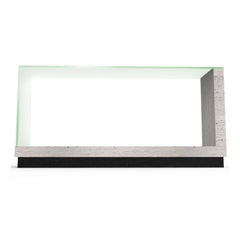 Fornix Travertine Marble & Crystal Console Table Modern Design Made in Spain