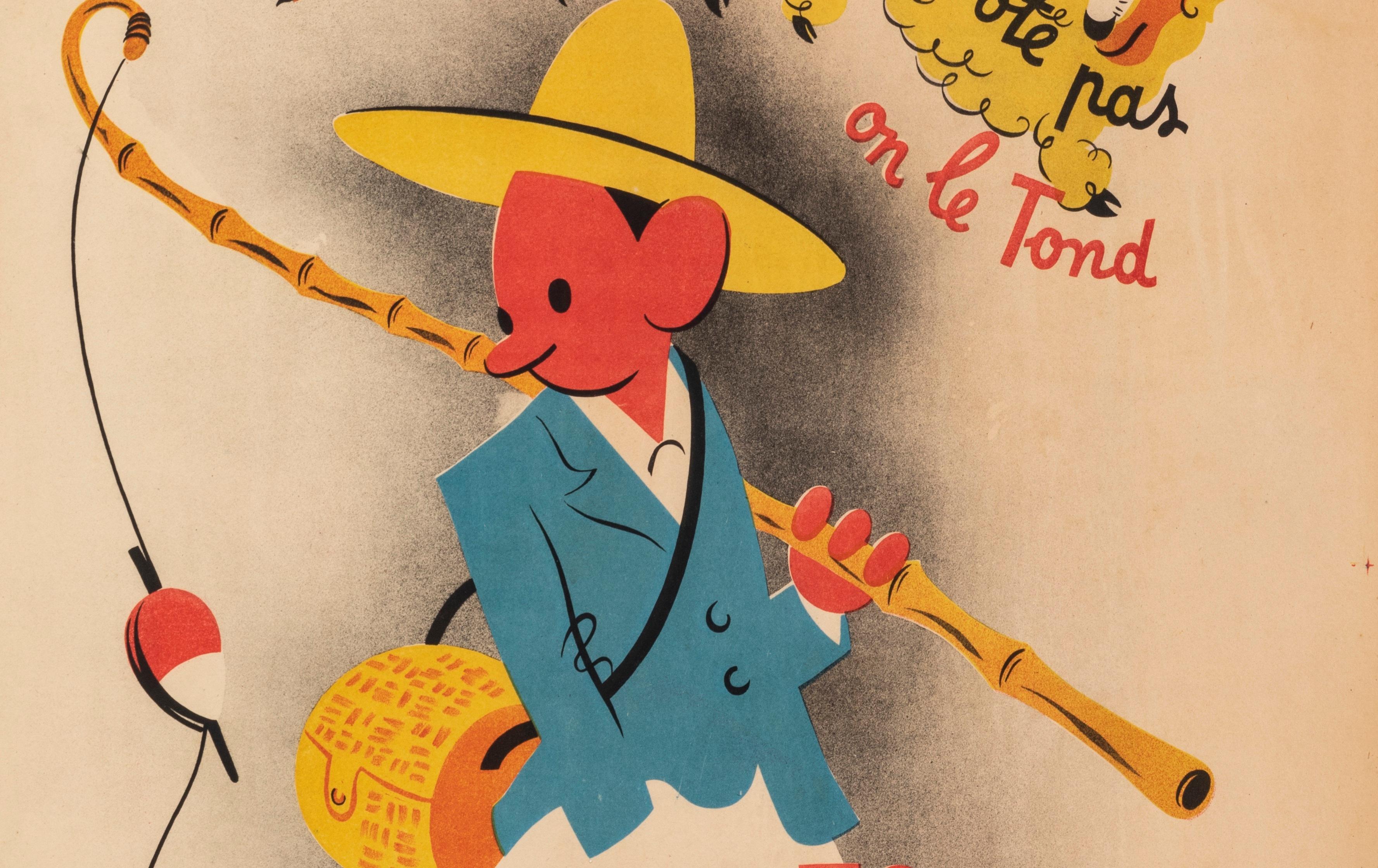 Foro, Original Vintage Poster, Vote PRL, Politics Party, Chicken, Sheep, 1947 In Good Condition For Sale In SAINT-OUEN-SUR-SEINE, FR
