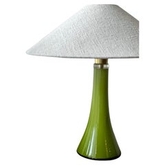 Forrest Green Mid Century Table Lamp by Swedish Hyllinge