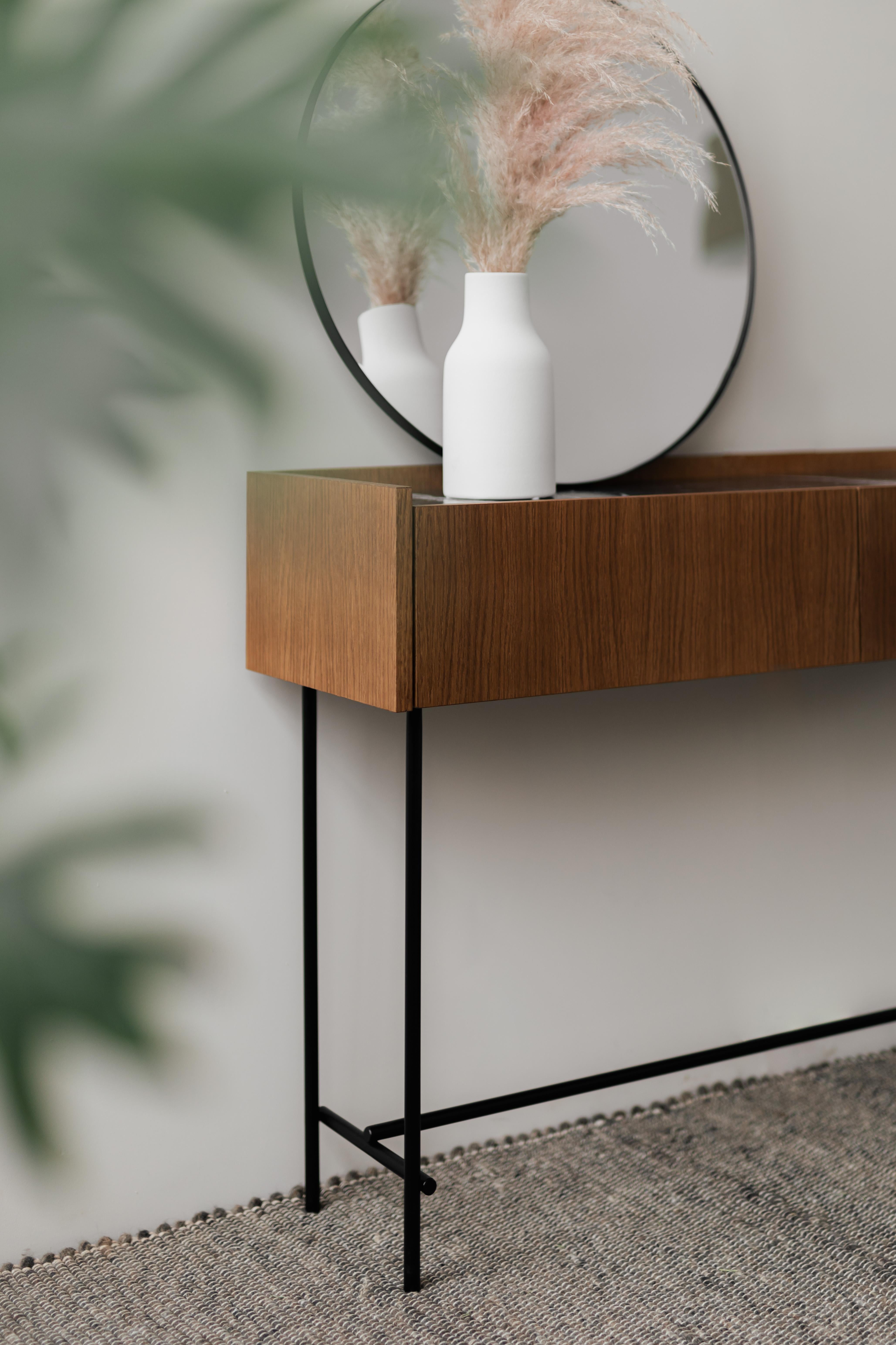 Oak Forst Console Table For Sale