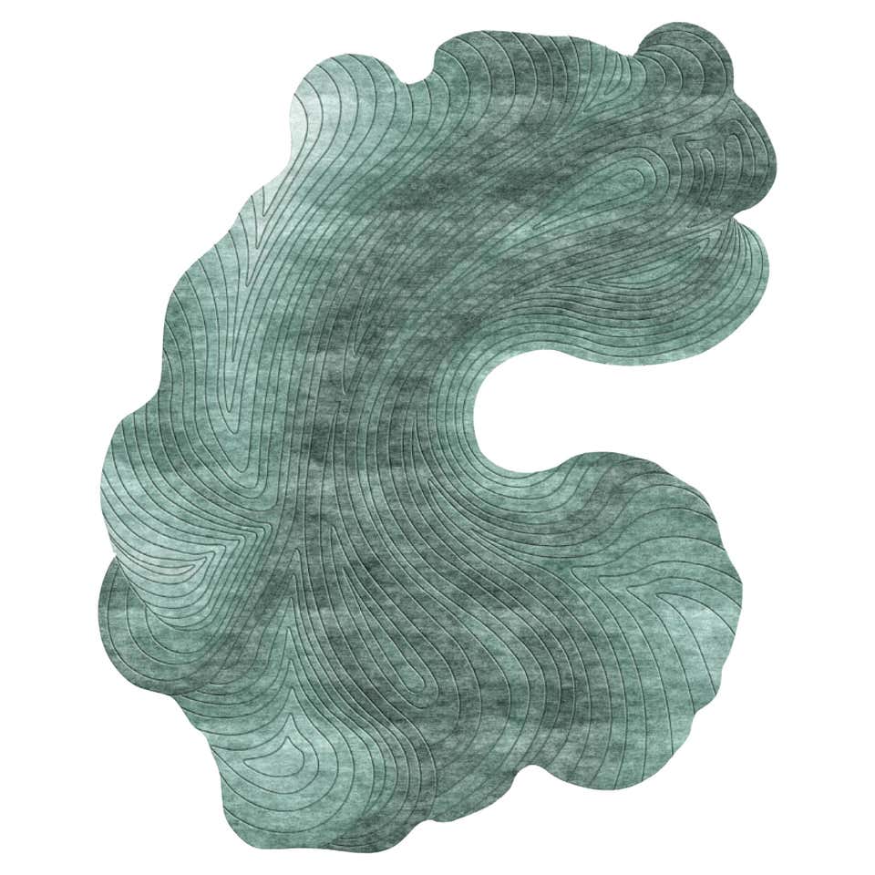 WAVE – Custom Handmade Rug by Rugs and Co. For Sale at 1stDibs
