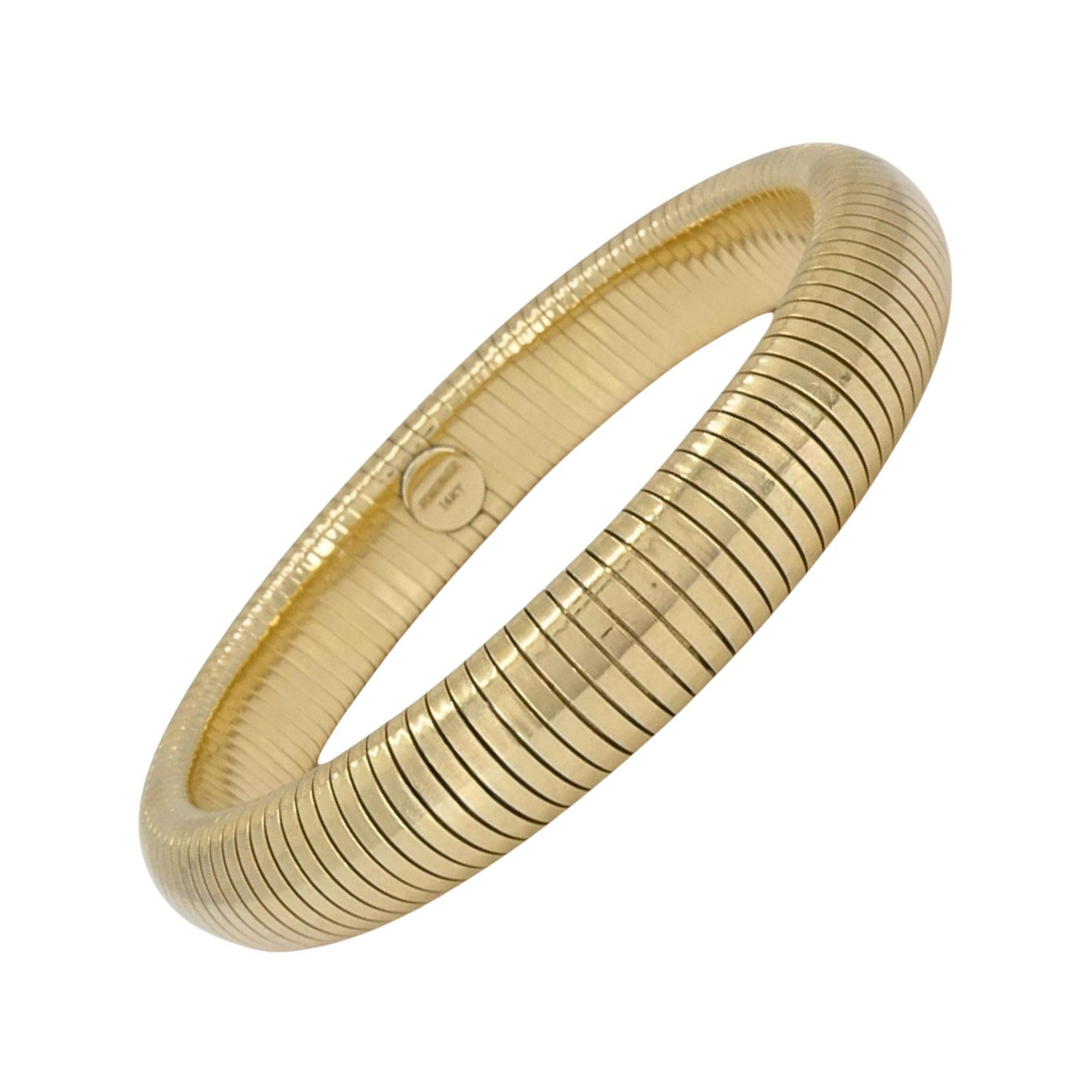 Forstner 14k Gold Bracelet Tubogas Style For Sale