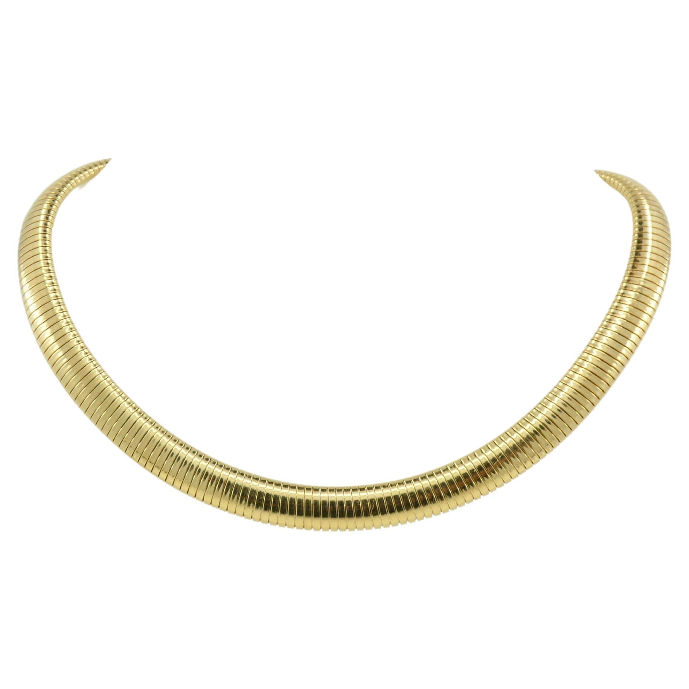 14k Gold Necklace Vintage Tubogas Forstner 1