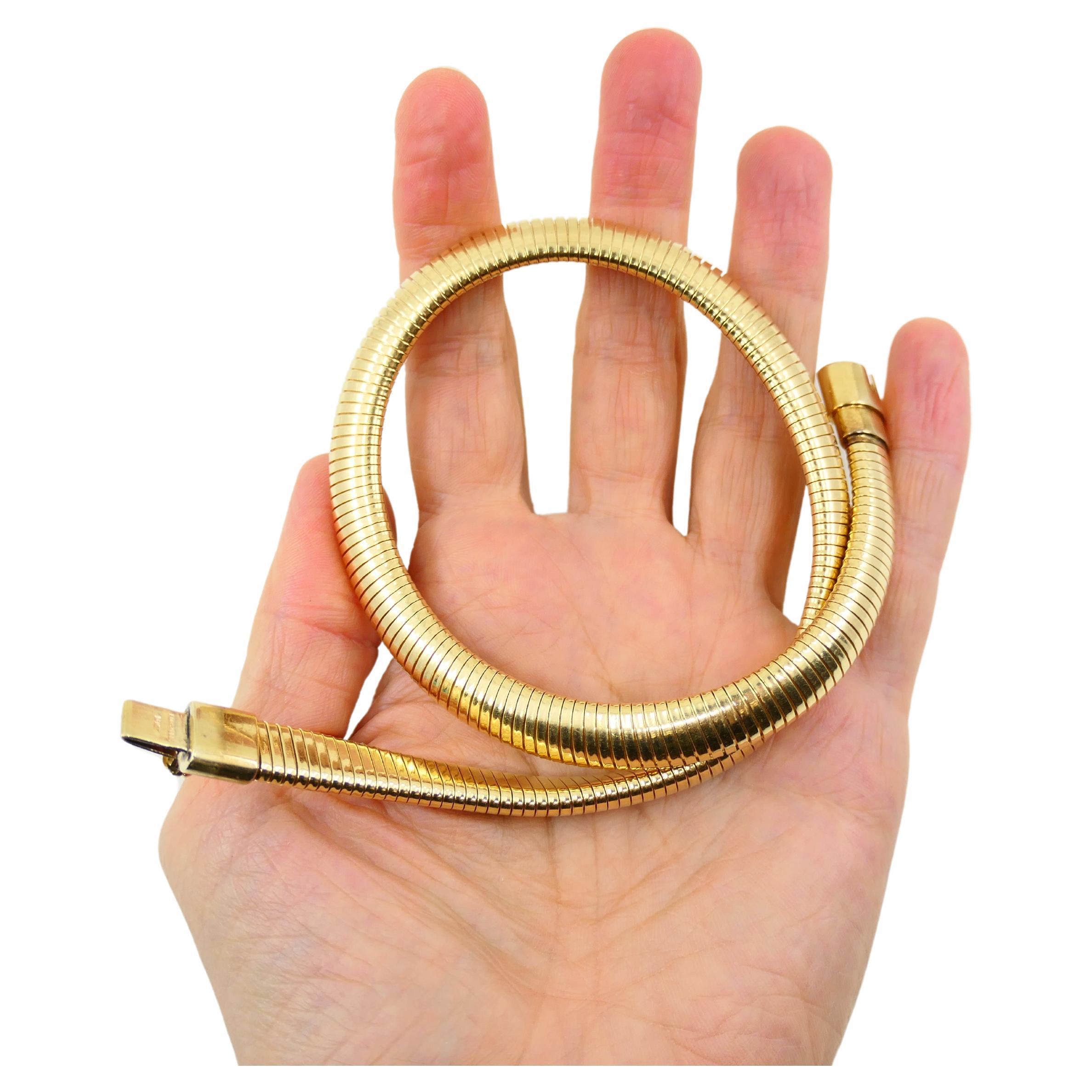 14k Gold Necklace Vintage Tubogas Forstner 2