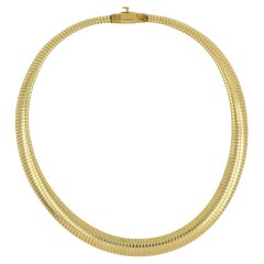 14k Gold Necklace Vintage Tubogas Forstner