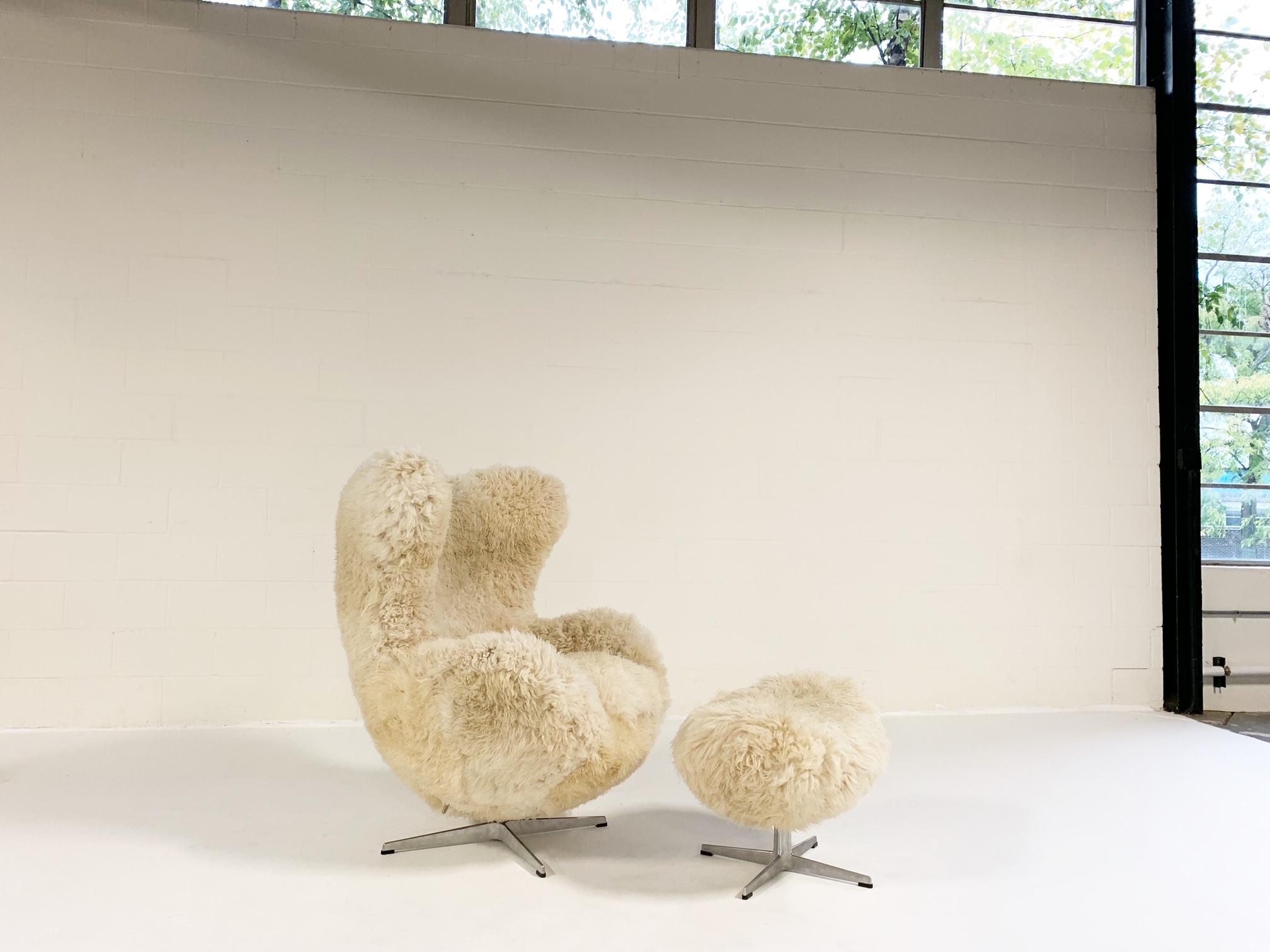 fuzzy egg chair