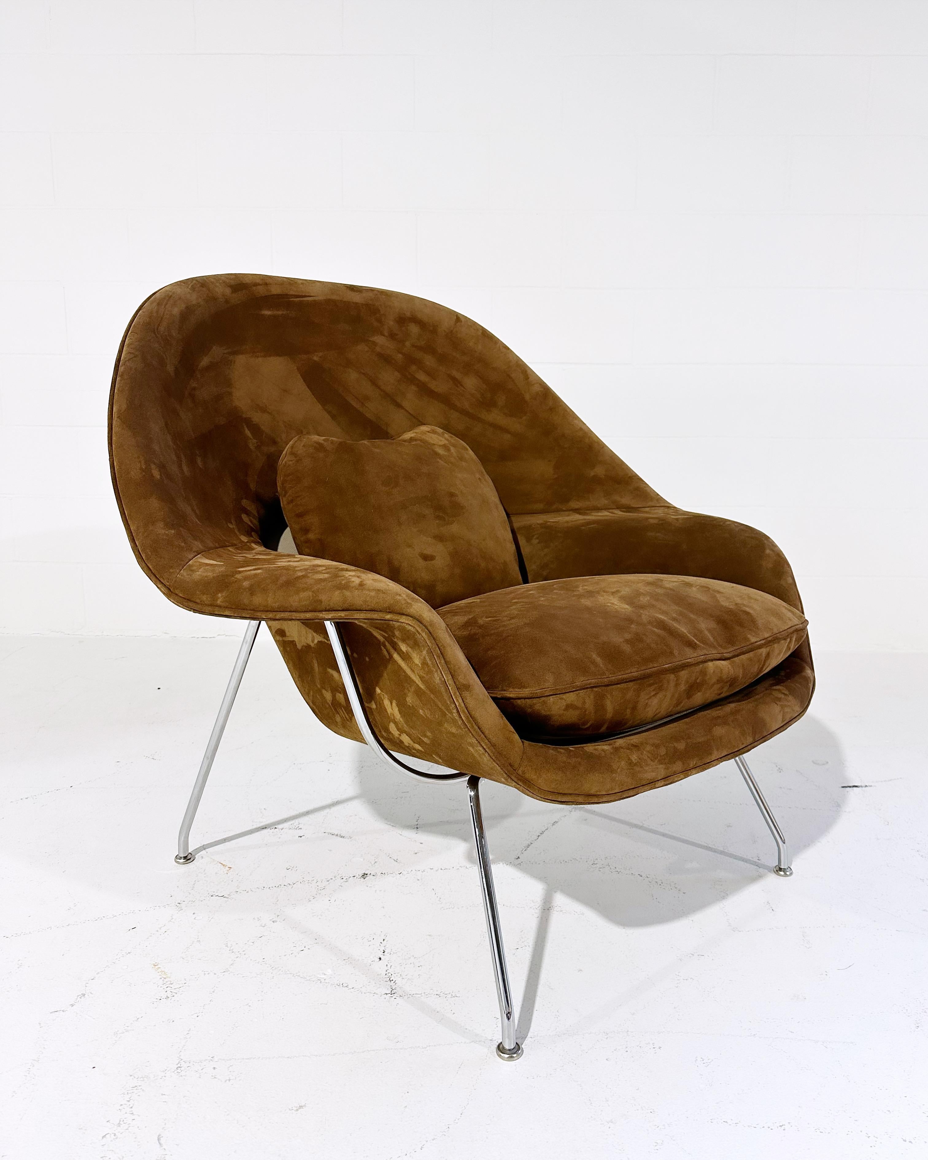 A favorite of the Forsyth design team! 

“Eero Saarinen designed the groundbreaking Womb Chair at Florence Knoll's request for ‘a chair that was like a basket full of pillows - something she could really curl up in.’ This mid-century classic