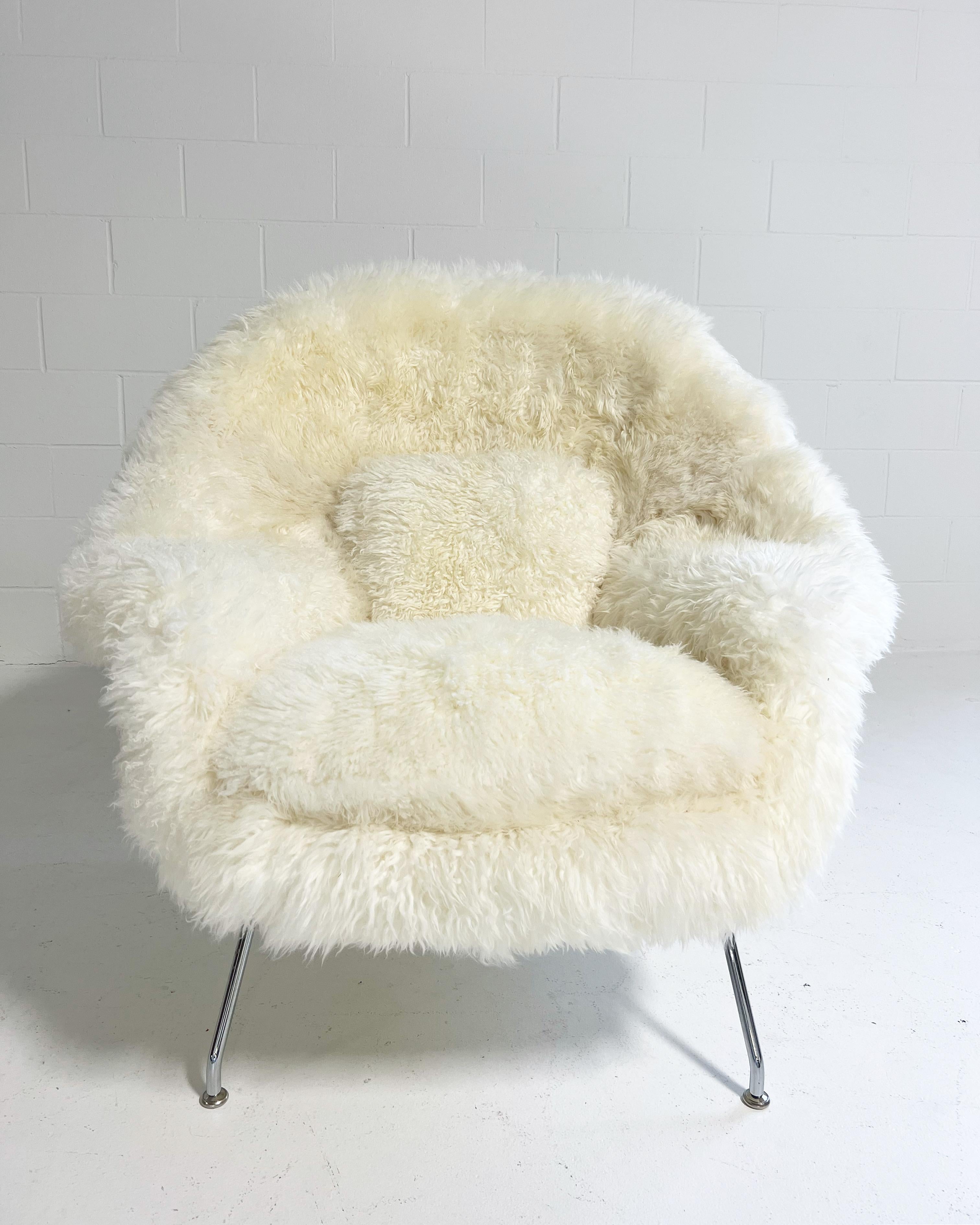 fauteuil poil de mouton