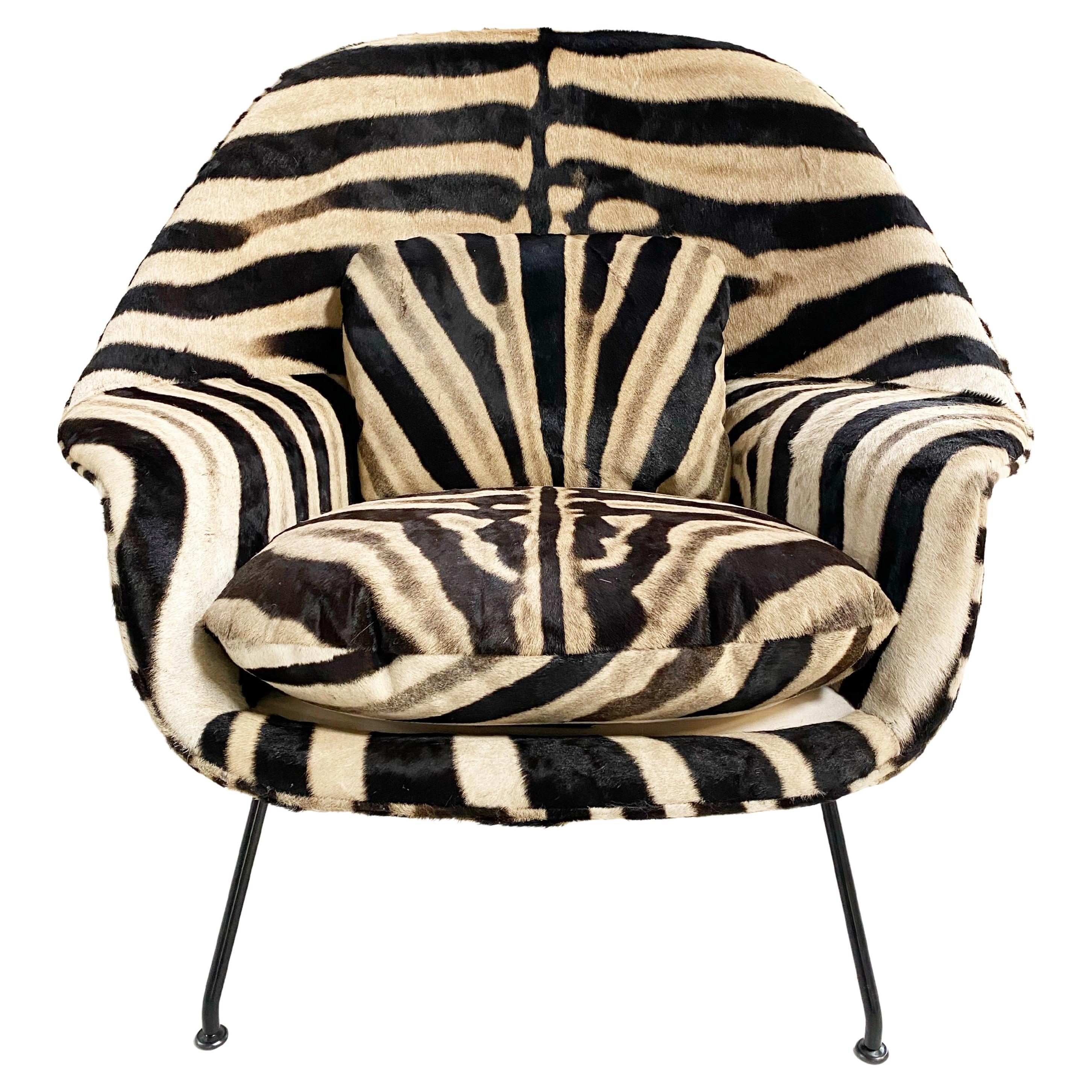 Forsyth Bespoke Eero Saarinen Womb Chair in Zebra