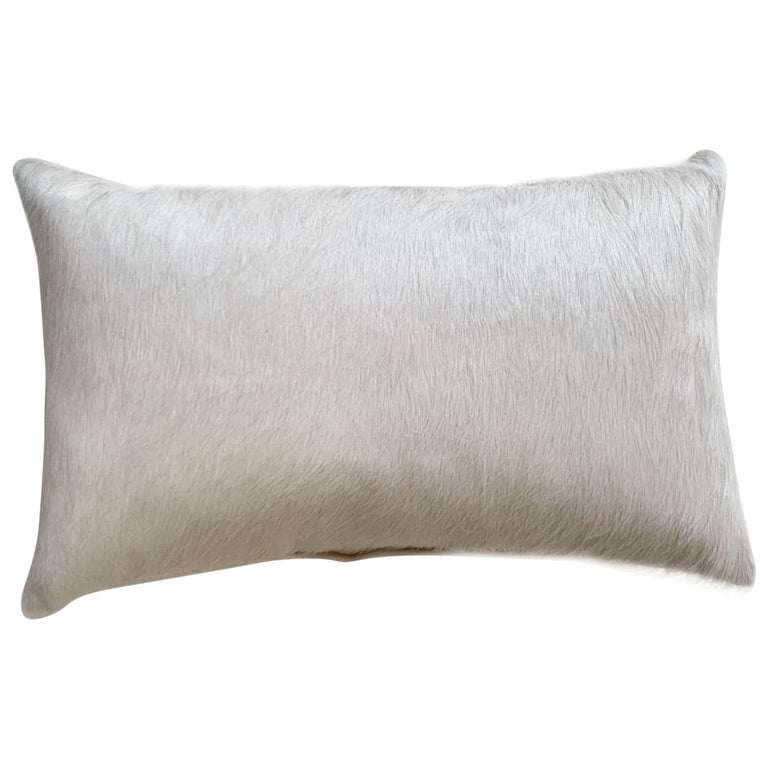 Forsyth Ivory Brazilian Cowhide Pillow For Sale At 1stdibs