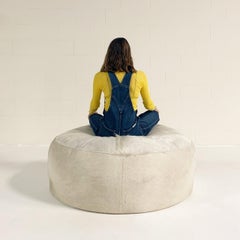 The Forsyth Cloud Ottoman in Cowhide - Made To Order