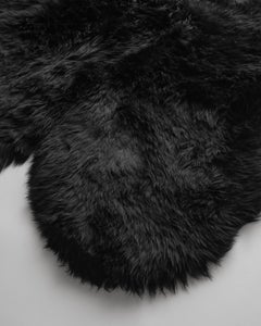 Forsyth New Zealand Sheepskin Quad Rug, Black