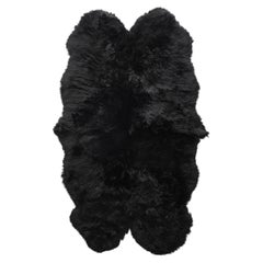 Neuseeländischer Quad-Teppich aus Schafsfell von Forsyth, schwarz