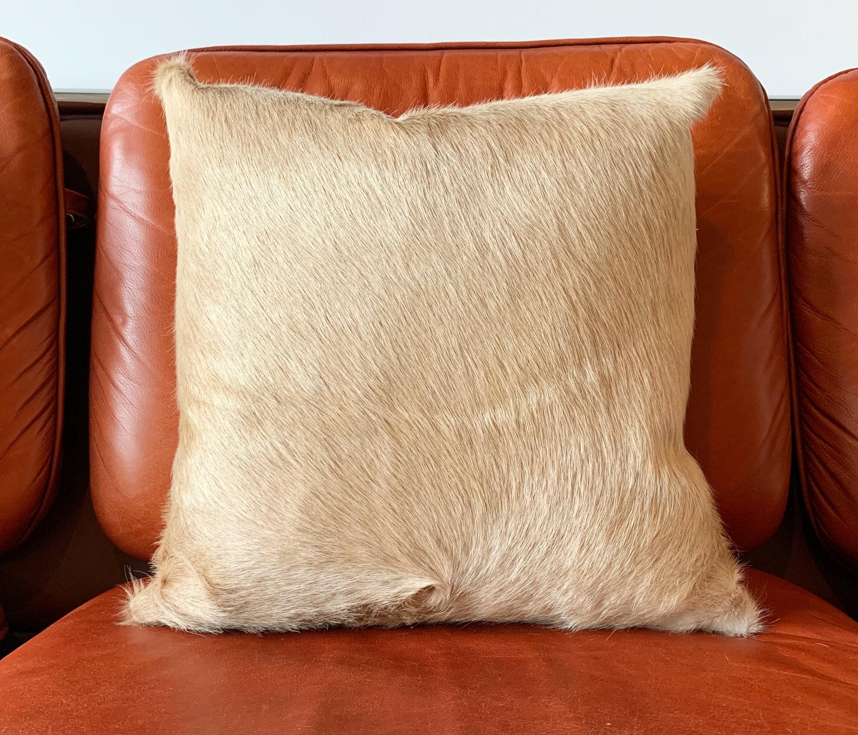 Forsyth Palomino Brazilian Cowhide Pillow For Sale 1