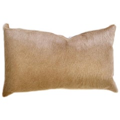 Coussin en cuir de vachette brésilien Forsyth Palomino