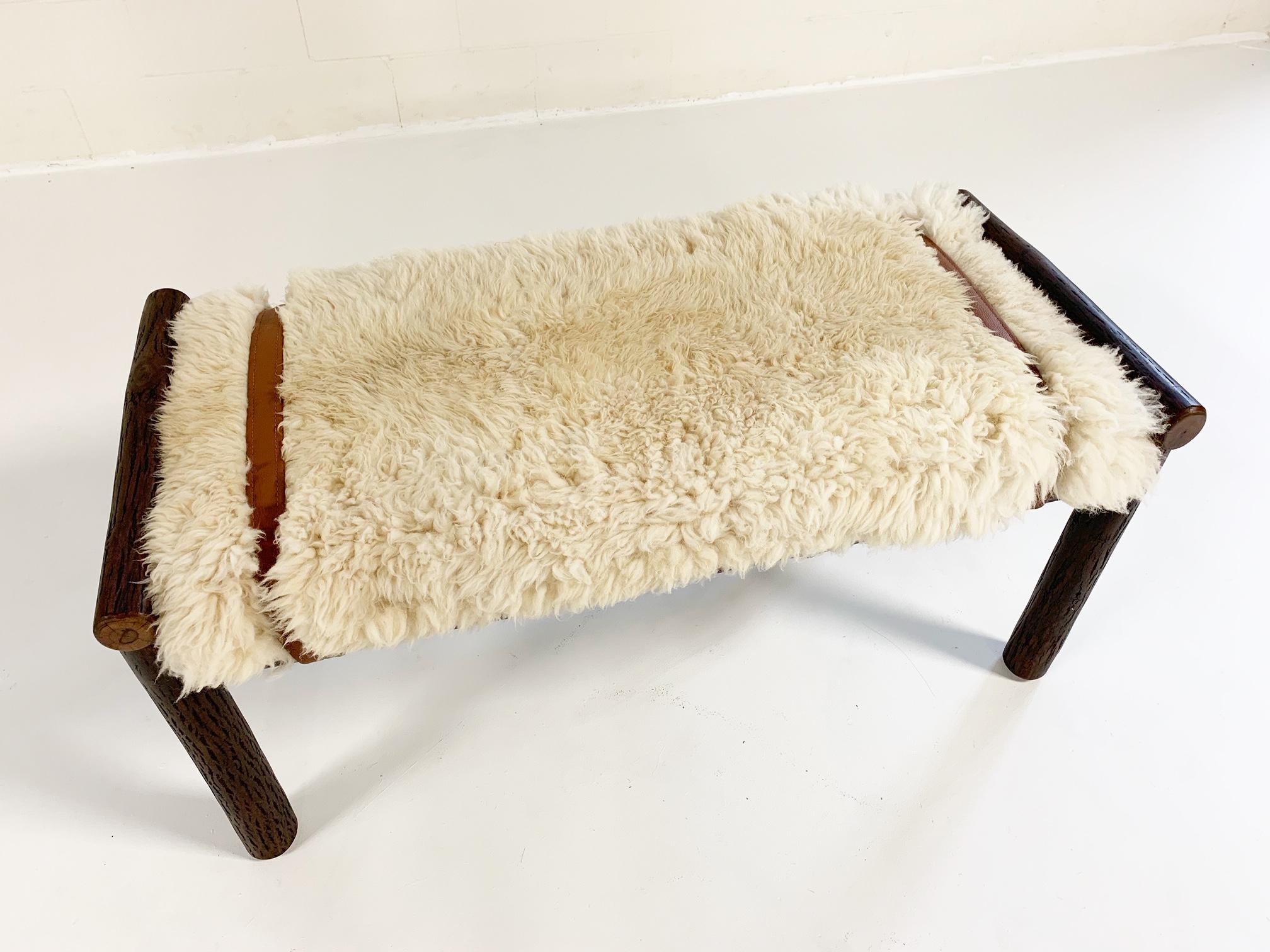 Forsyth X Old Hickory butte bench with custom California sheepskin cushion and Loro Piana buffalo leather

When the Old Hickory Furniture Company asked us to collaborate on a few of their pieces, we jumped at the opportunity. Based in central