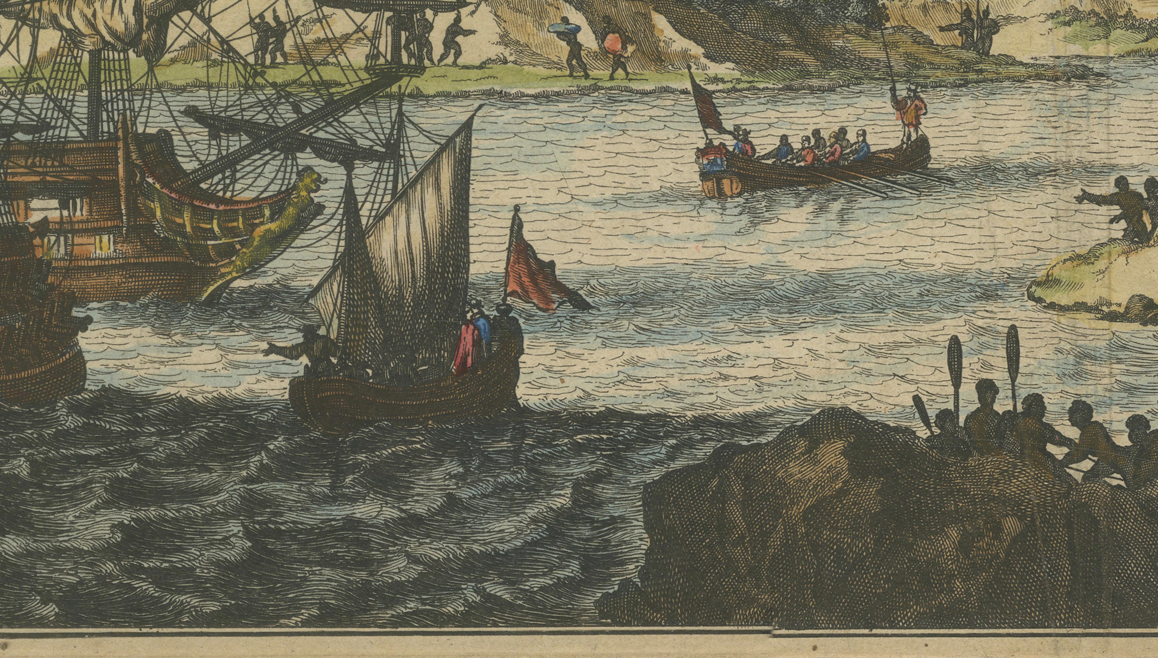 Fort Caroline in Florida, Montanus Engraving – Early America View 1671