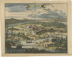 Fort Caroline in Florida, Montanus Engraving – Early America View 1671