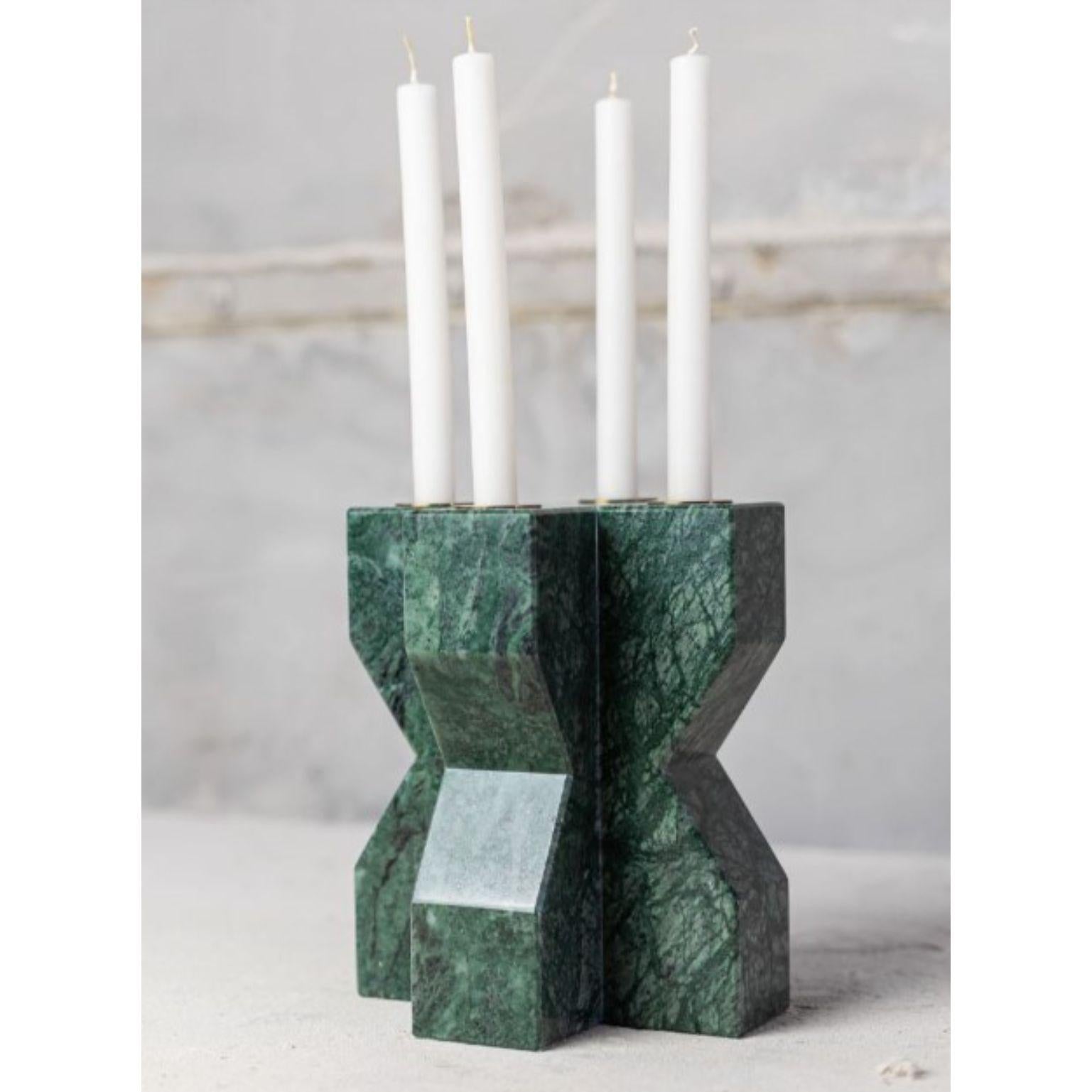Modern Fort Marble Candle Holder by Essenzia For Sale