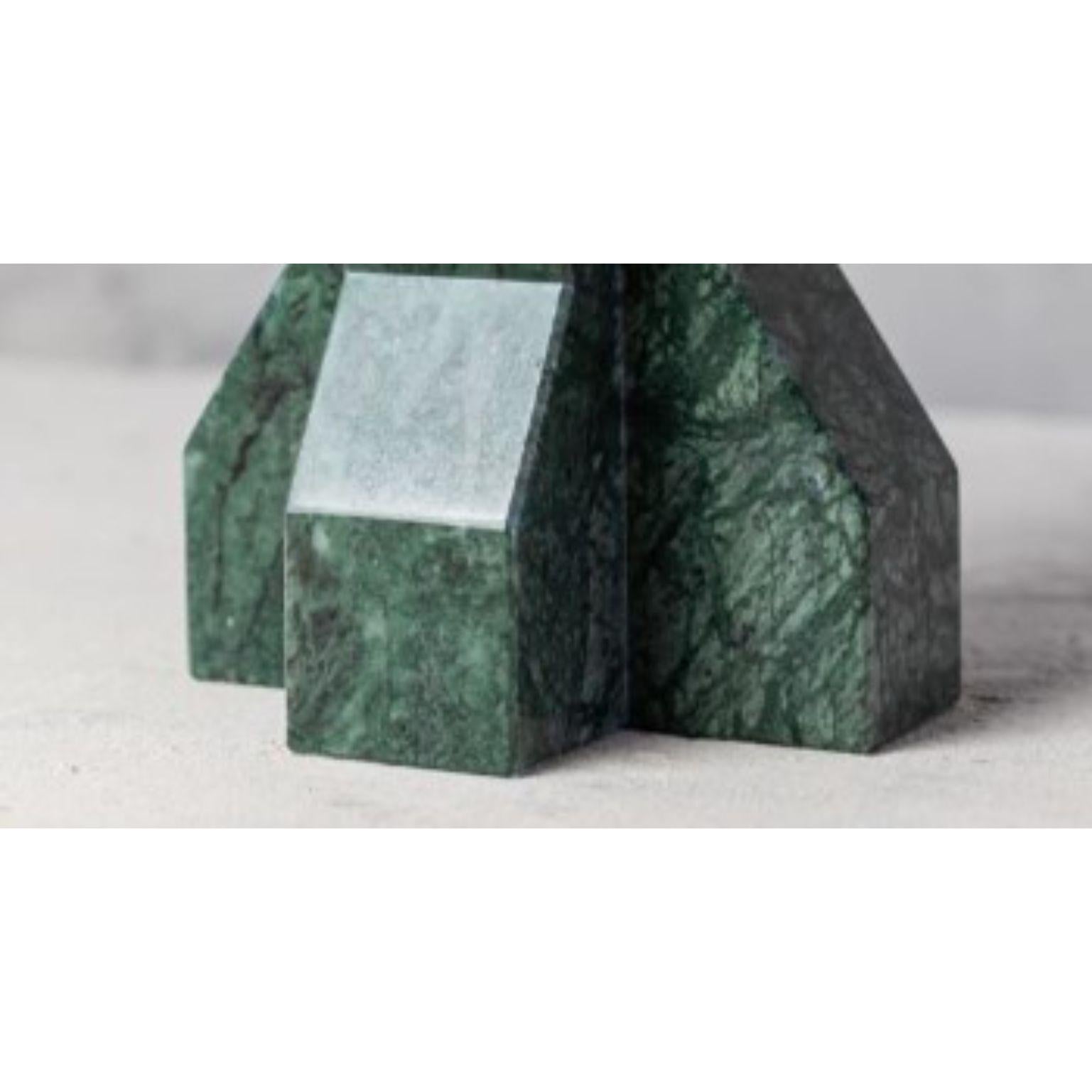Brushed Fort Marble Candle Holder by Essenzia For Sale