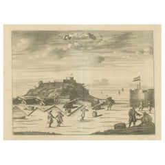 Fort Nassau on the Island of Goree – Dutch Colonial Engraving, c.1700