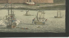 Fort St. George on the Coromandel Coast – Hand-Colored Engraving by Sayer, 1754