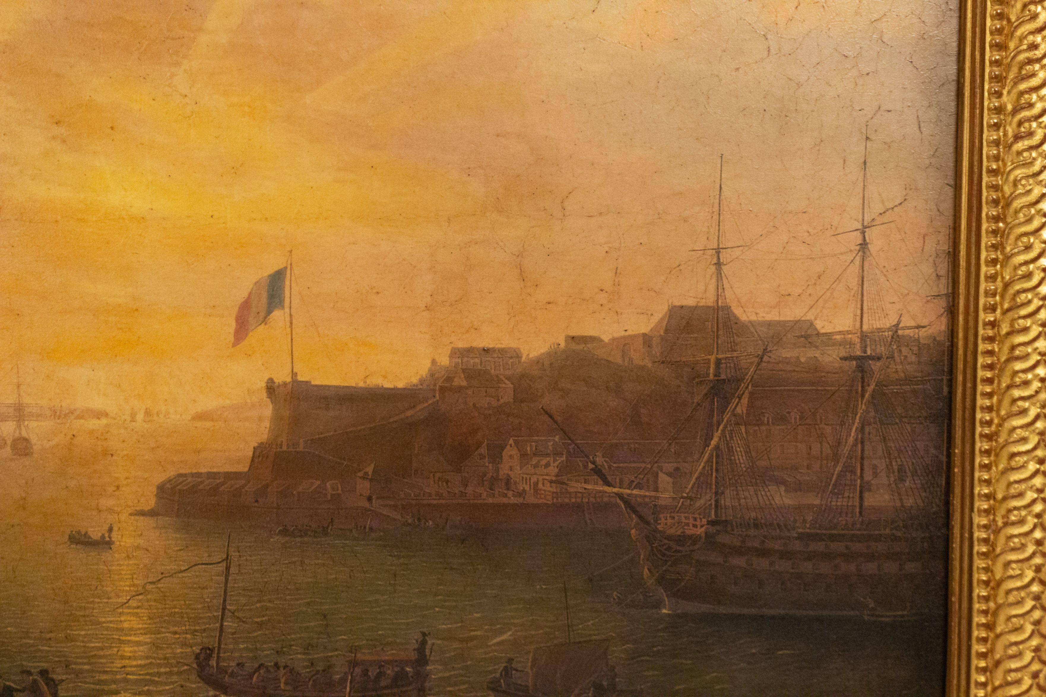 Impressionistisches Gemälde von Fort Vimieux (Viktorianisch) im Angebot