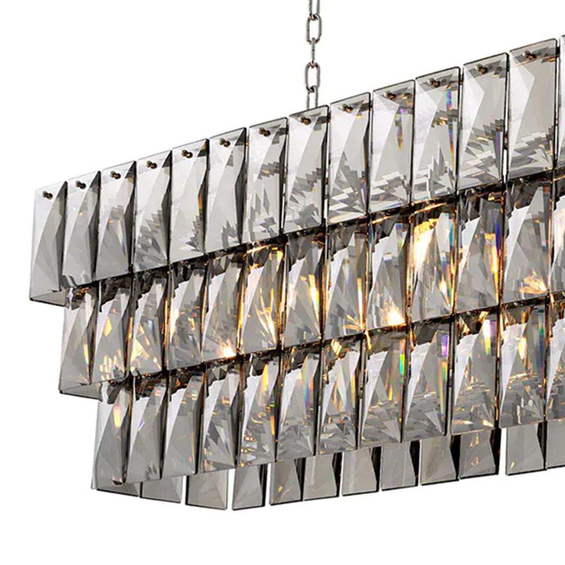 Fort Worth Smoked Chandelier In New Condition For Sale In Paris, FR