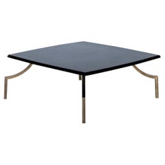 Forte dei Marmi Marble and Brass Sofa Table