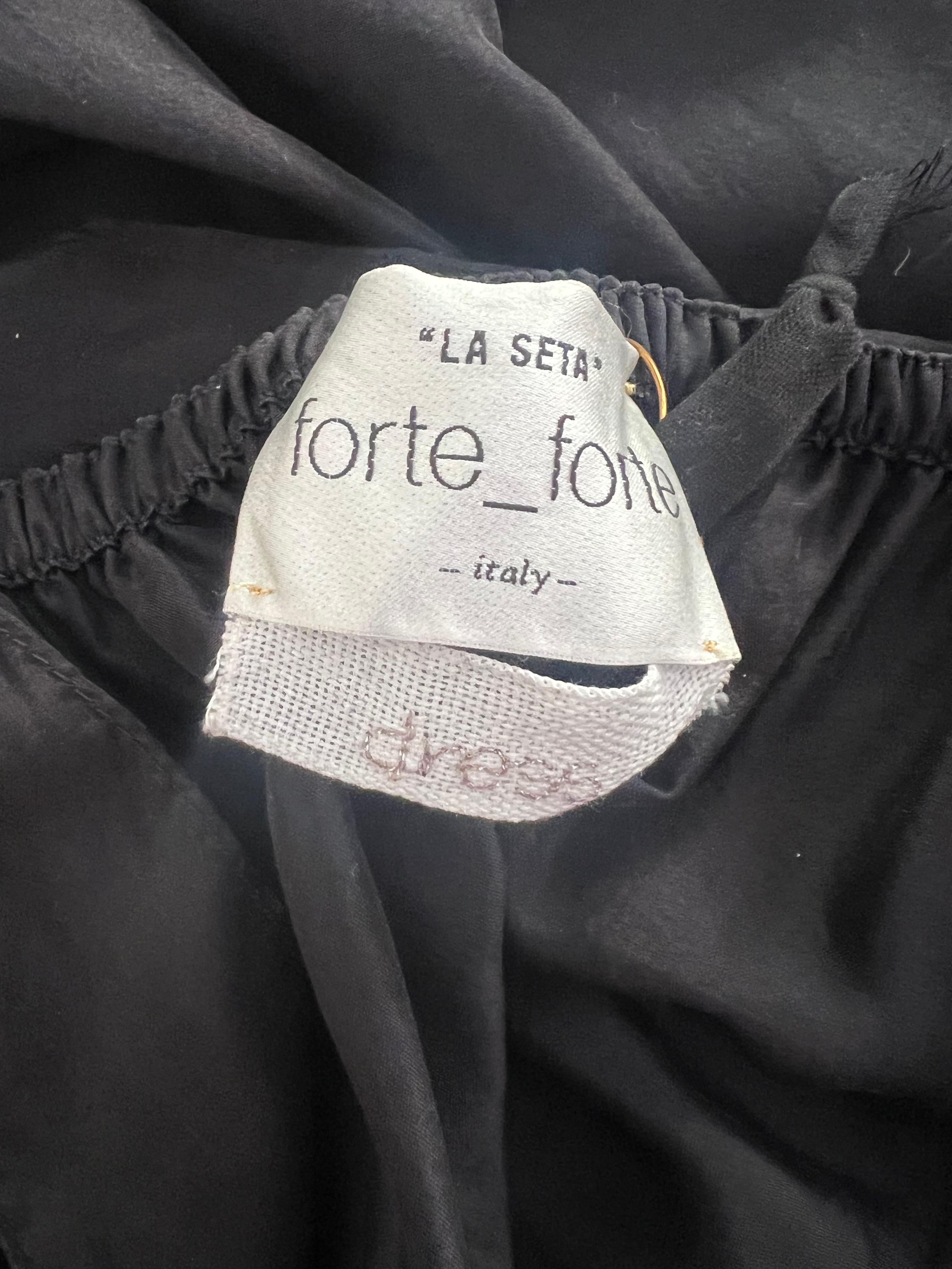 Forte Forte Black Silk Maxi Dress For Sale 2