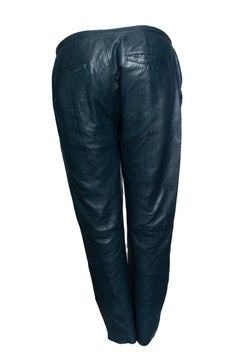 Forte Forte, emerald green leather pantalon