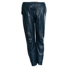Forte Forte, emerald green leather pantalon