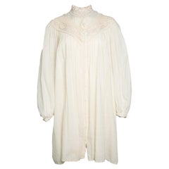 Forte Forte, gepunktetes Minikleid mit Häkeldetails