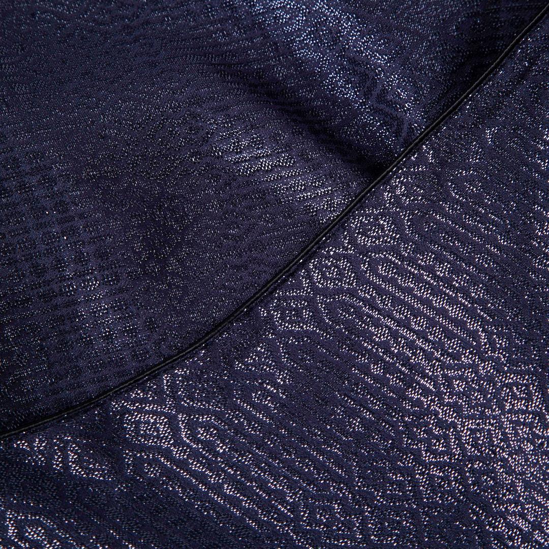 Noir Forte_Forte Débardeur col V métallisé marine Taille XL en vente