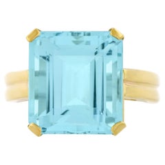 Forties 10.0ct Aquamarine Ring