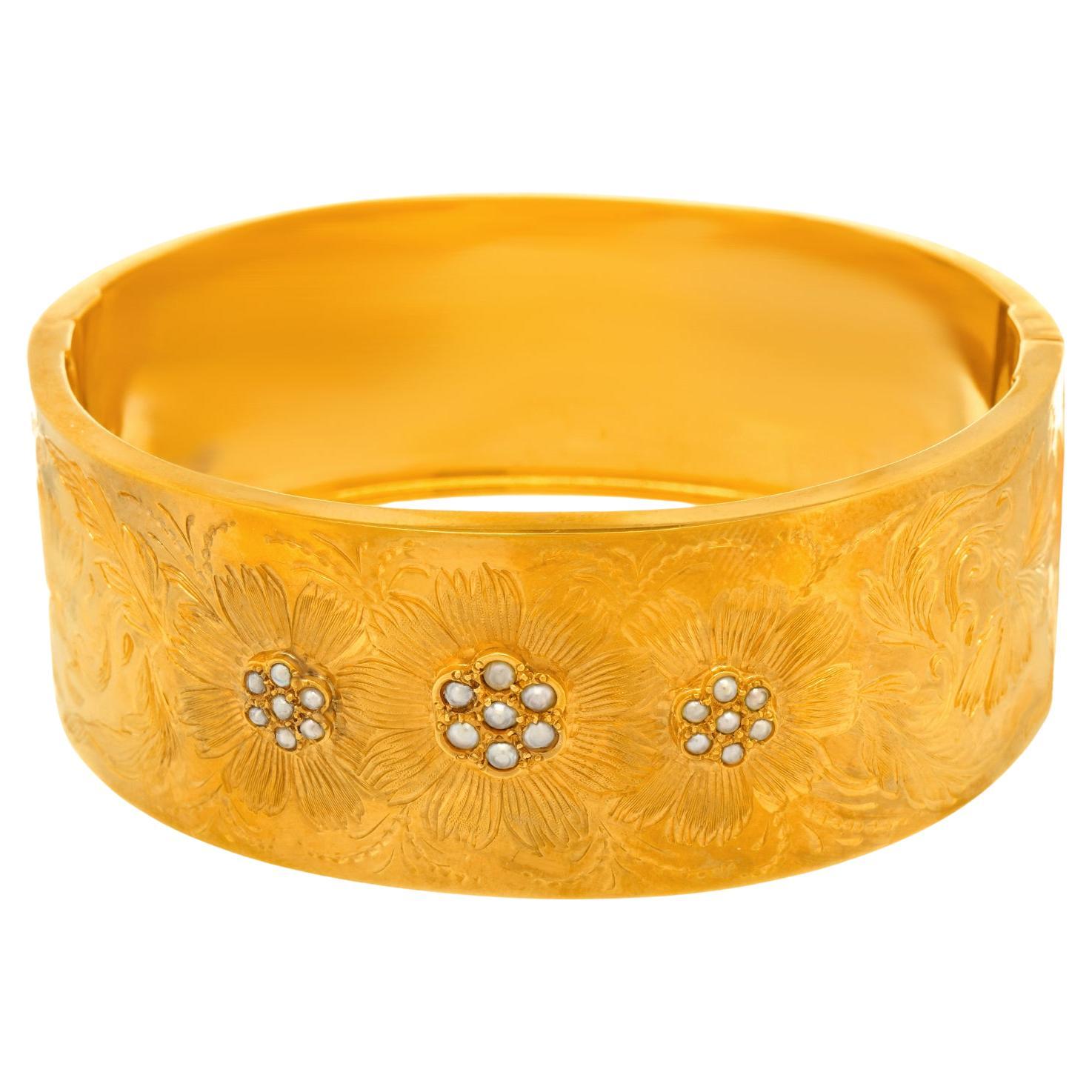 Forties French Bangle 18k
