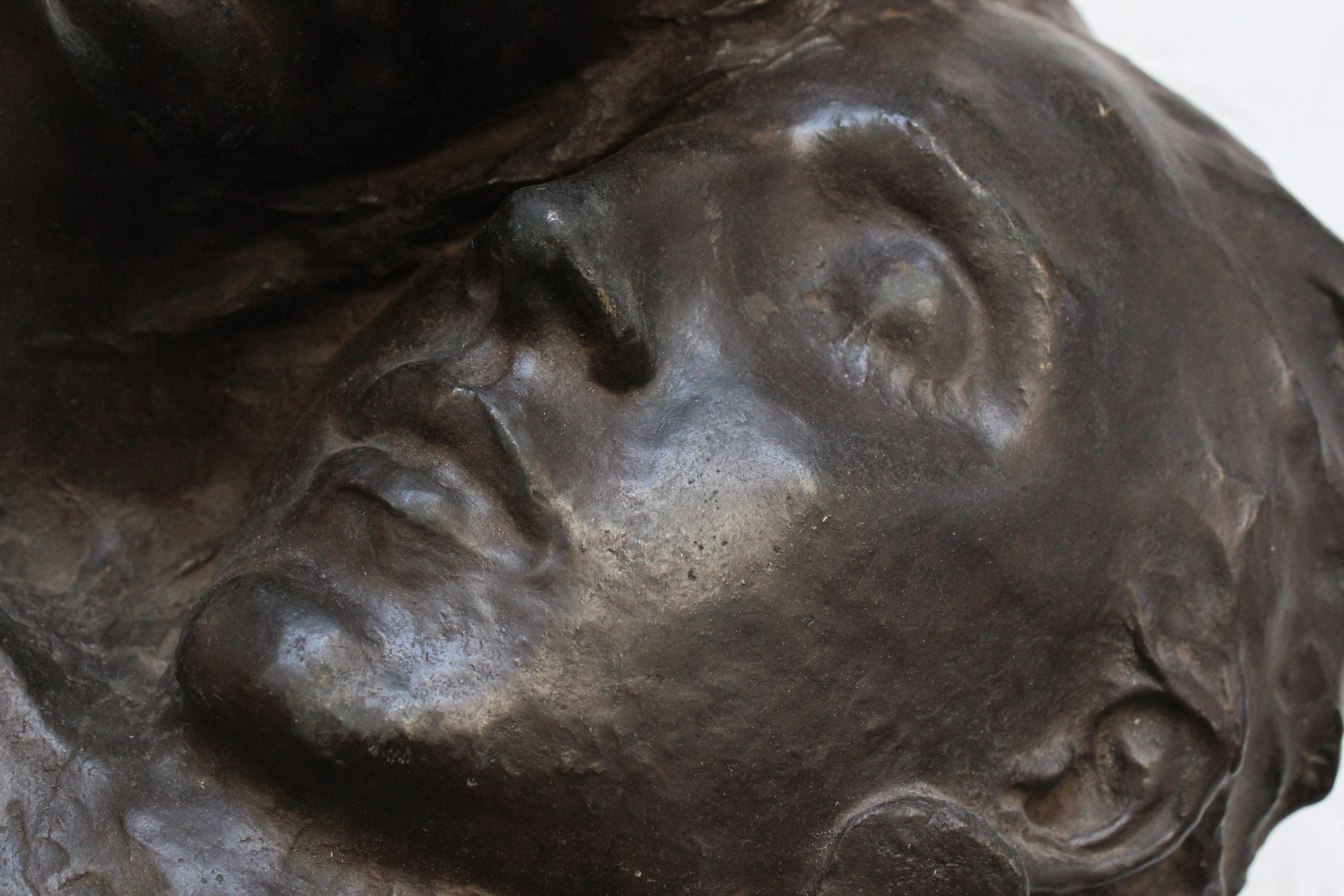 Fortini Cast Bronze Figural Relief Sculpture For Sale 6