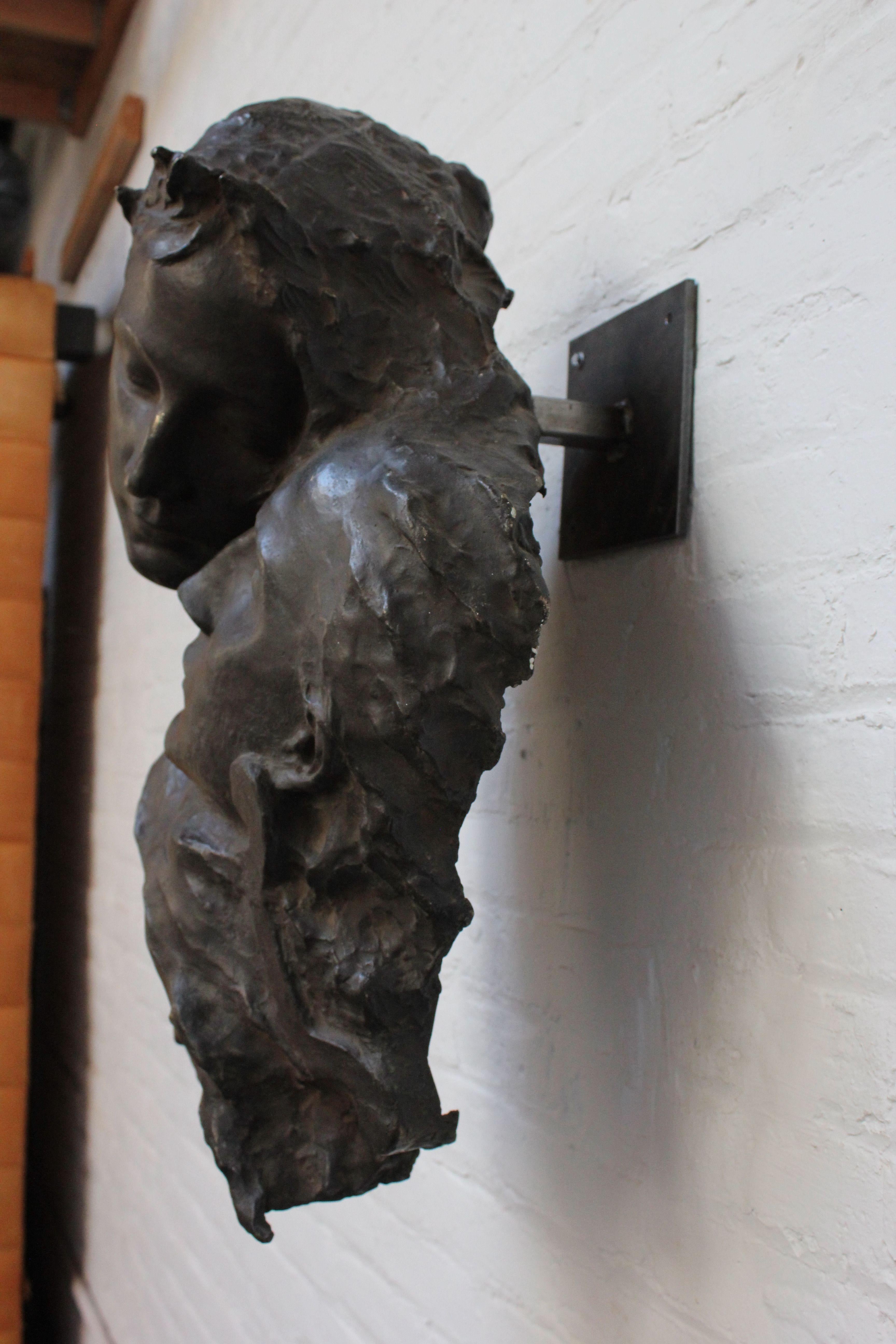 20th Century Fortini Cast Bronze Figural Relief Sculpture For Sale