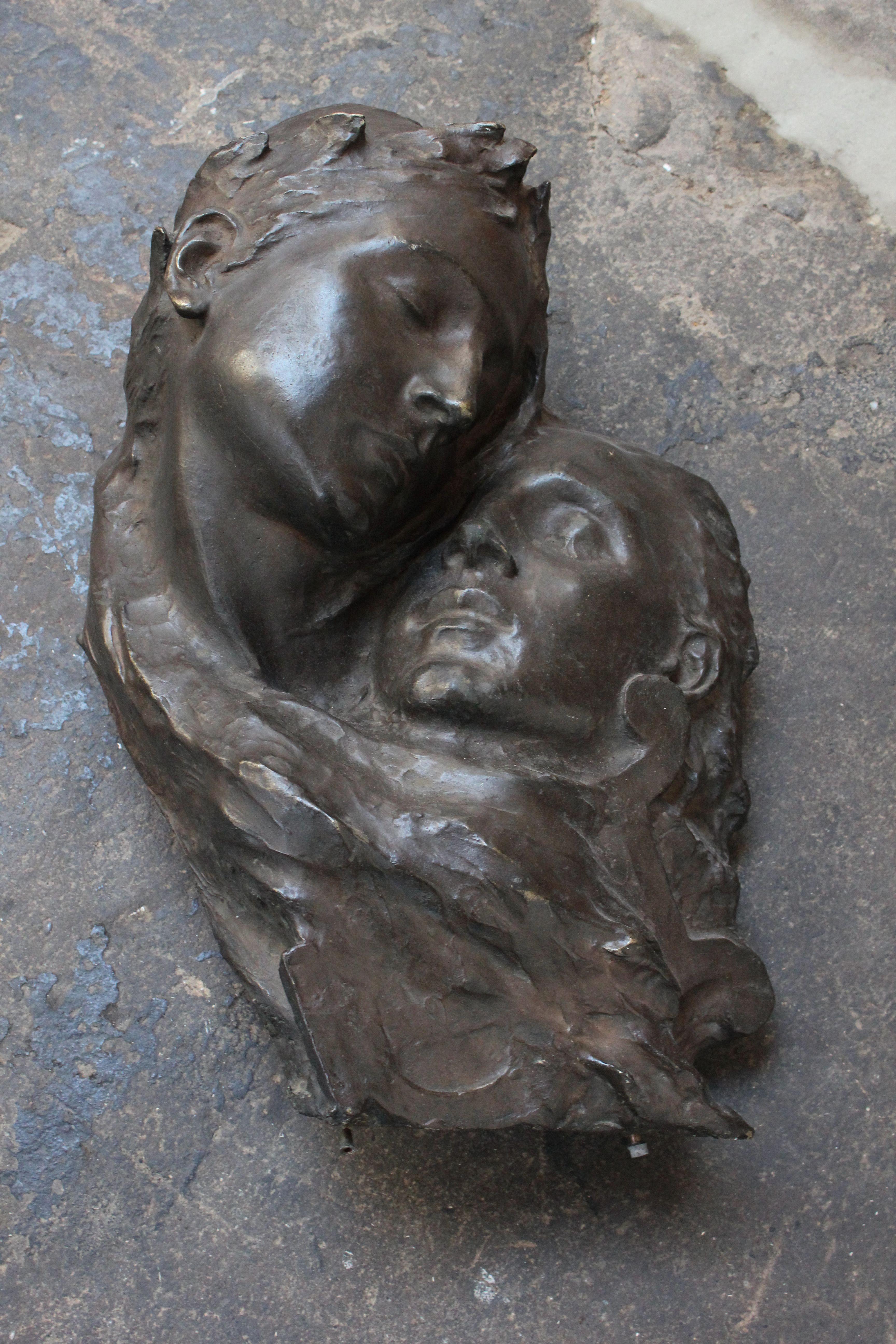 Fortini Cast Bronze Figural Relief Sculpture For Sale 1