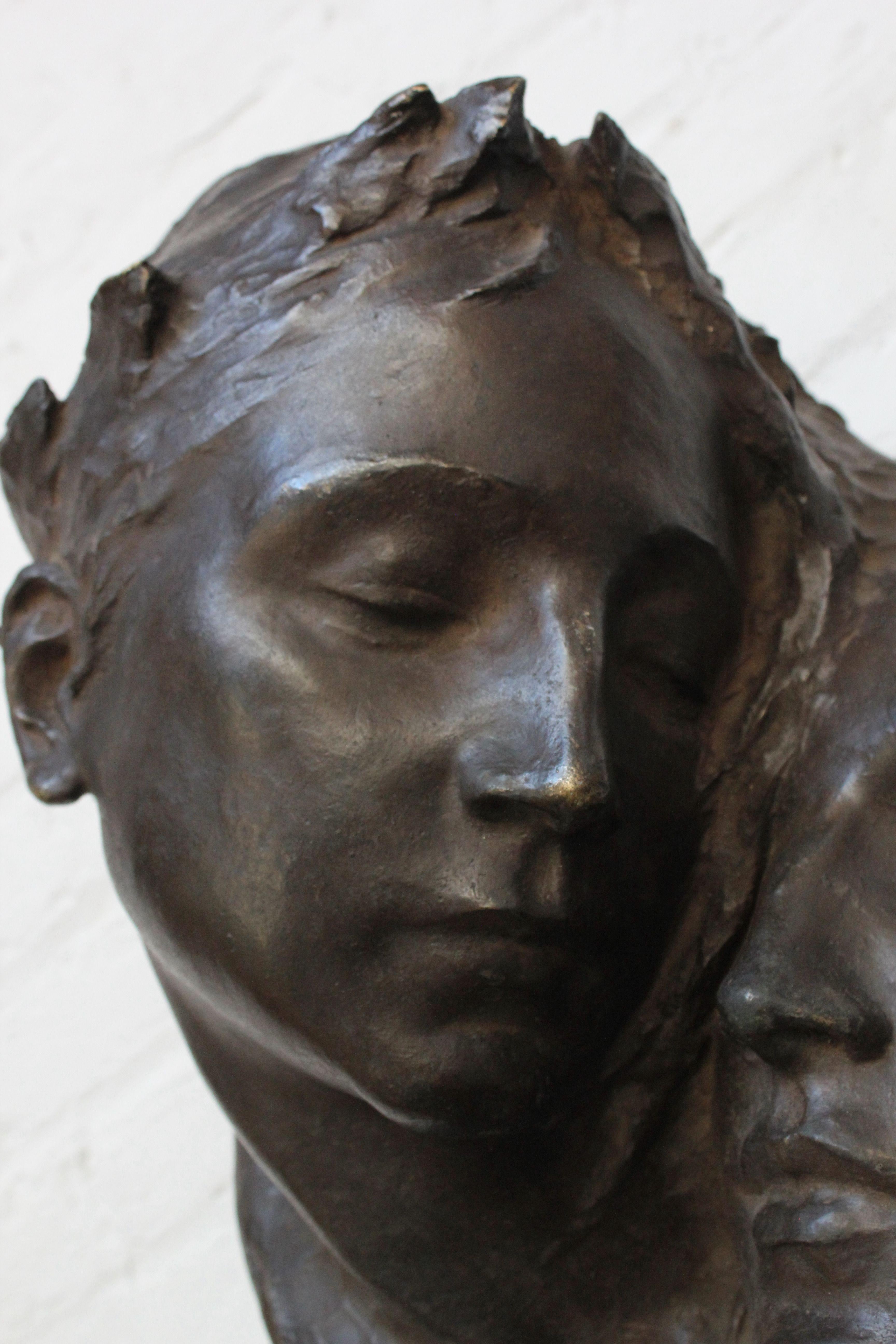 Fortini Cast Bronze Figural Relief Sculpture For Sale 3