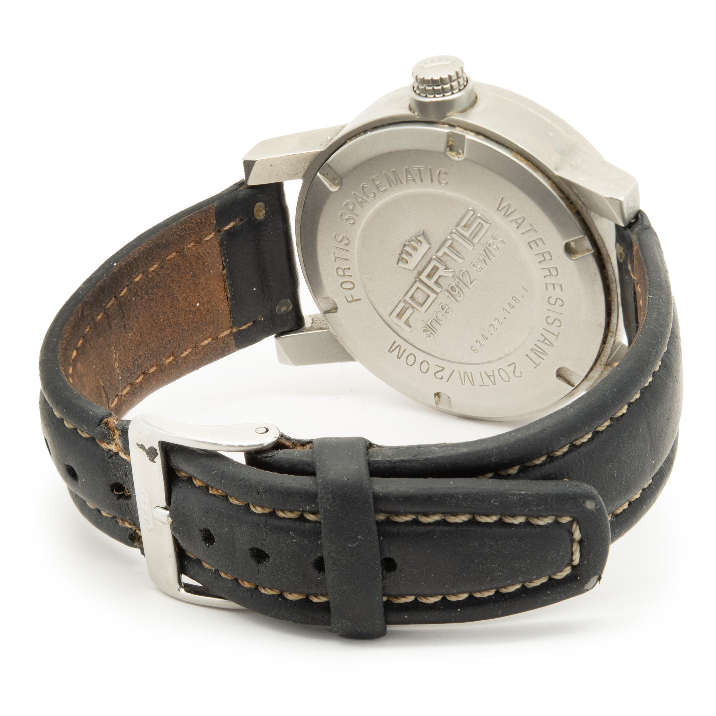 Spacematic GMT aus Edelstahl von Fortis im Zustand „Hervorragend“ in Scottsdale, AZ