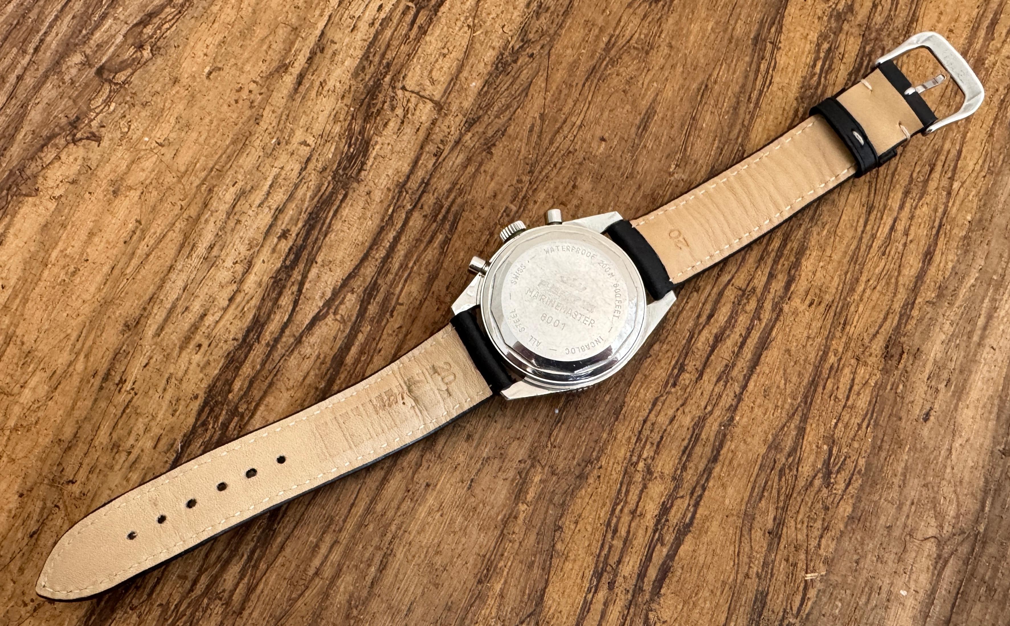 Fortis VINTAGE RARE condizioni Fortis Marinemaster 1970 Ref 8001 Valjoux 72 in vendita 4