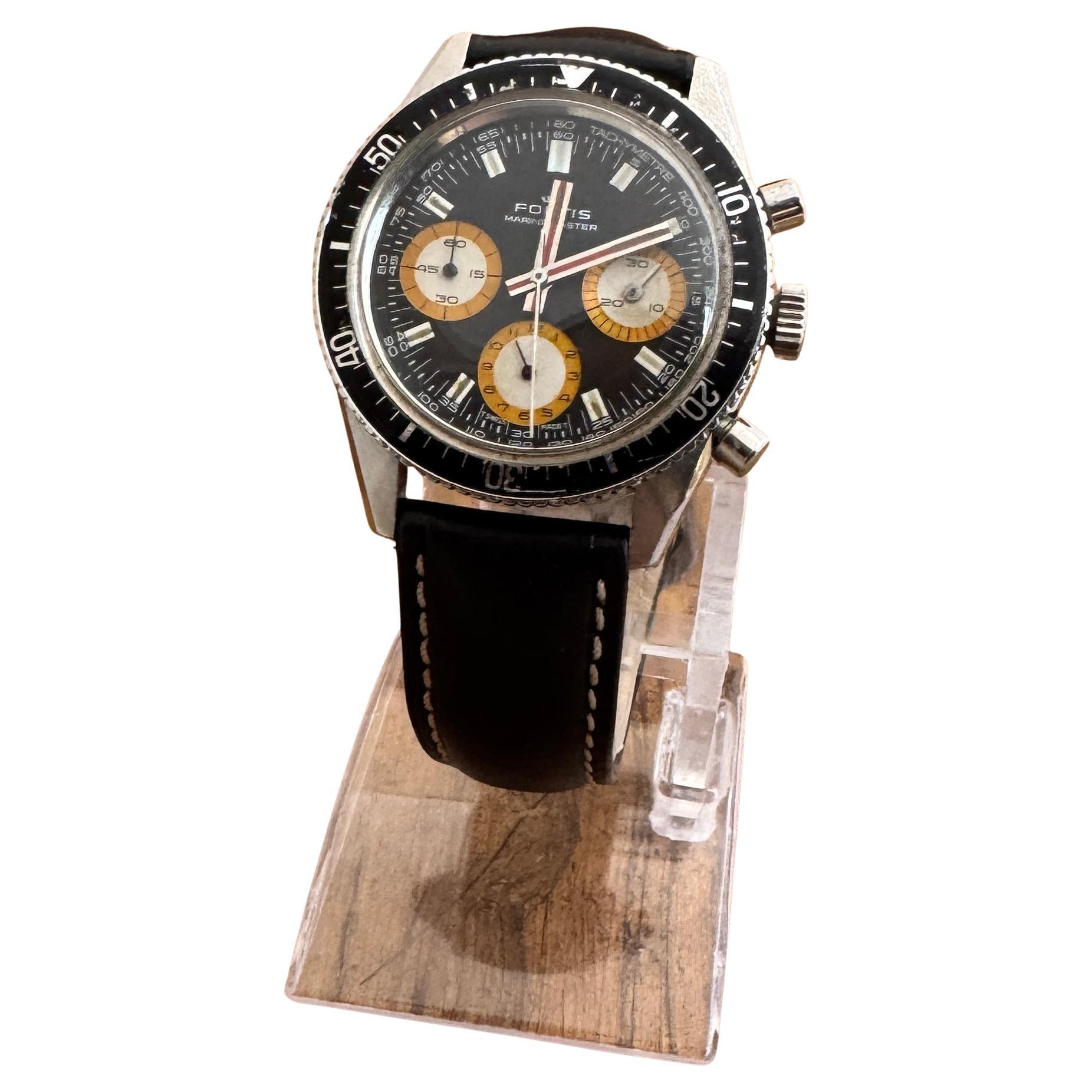 Fortis VINTAGE RARE condizioni Fortis Marinemaster 1970 Ref 8001 Valjoux 72 in vendita