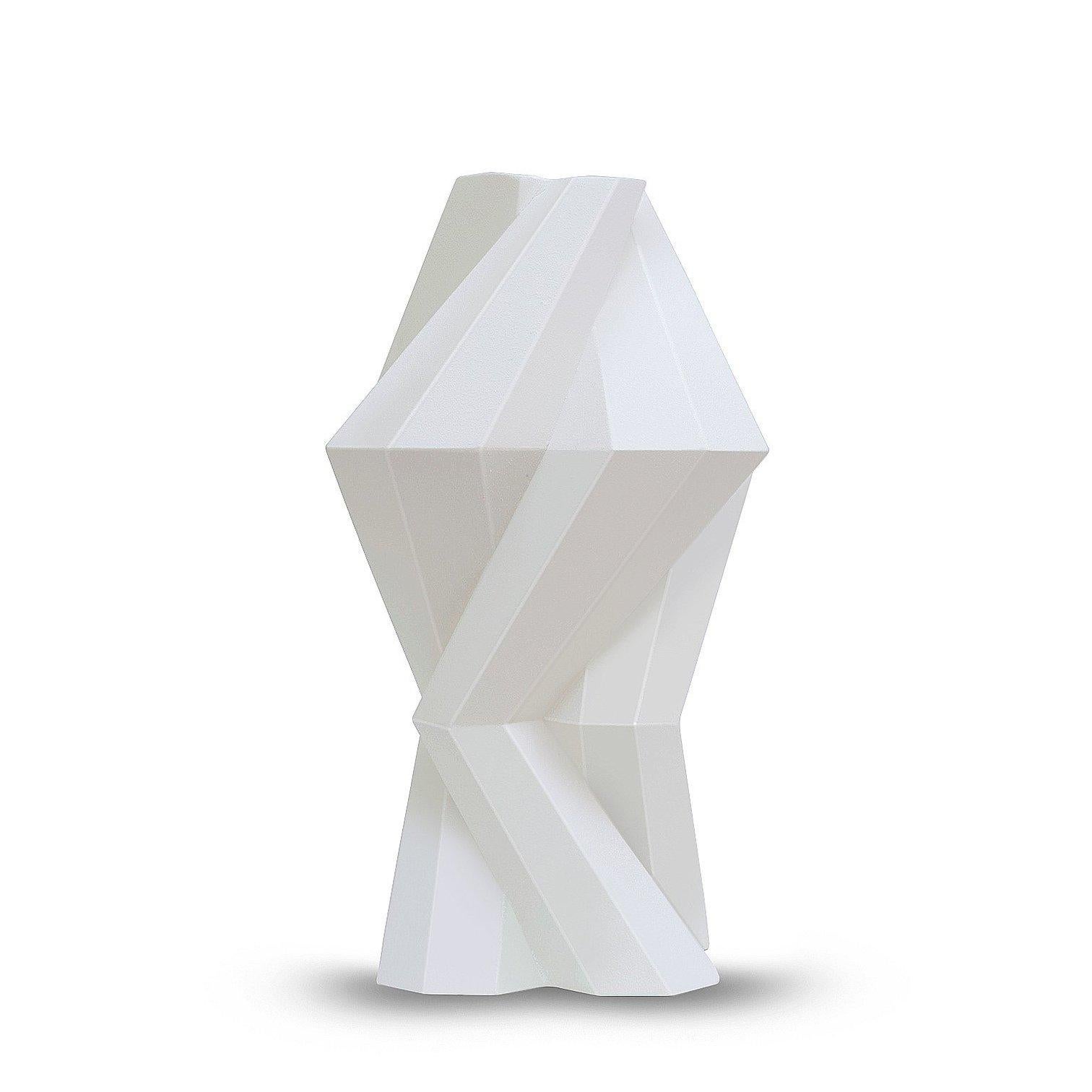 Designer Lara Bohinc explores the marriage of ancient and futuristic form in the new fortress vase range, which has created a more complex geometric and modern structure from the original inspiration of the octagonal towers at the Diocletian Palace