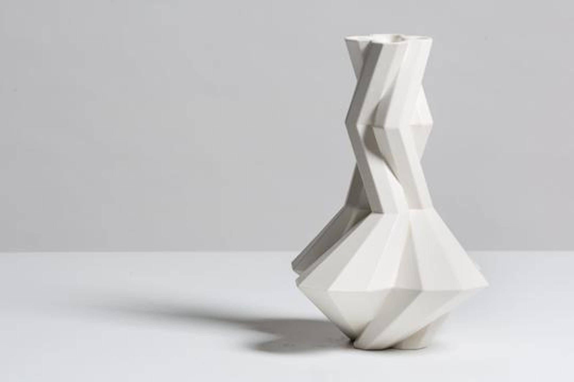 Lara Bohinc continues to work with ancient and futuristic forms with new Fortress designs, further exploring the complex geometry of this range. The hexagonal shapes interlock and embrace, creating a dynamic play of light and shade on the many