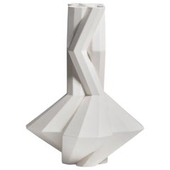 Fortress Cupola Vase in White Ceramic, by Lara Bohinc, In Stock