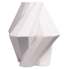 Fortress Pillar Vase White Geometric Contemporary Lara Bohinc, in Stock