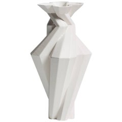 Fortress Spire Vase in White Ceramic by Lara Bohinc, In Stock