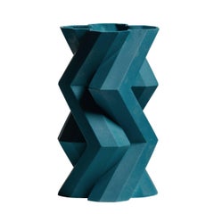 Fortress Tower Vase in Blue by Lara Bohinc